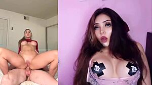 perfect hot blonde latina teen gets creampie orgasm in pov masturbation