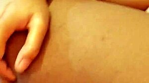 oh wow, check out this beautiful latina girl using a cucumber for her first time tight pussy masturbation session