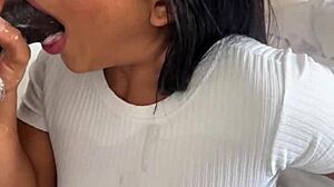 Do you enjoy watching me satisfy desires with huge meat dildo?