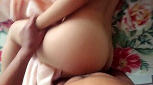 I feel so excited with this sexy young Latina girlfriend in bedroom close-up