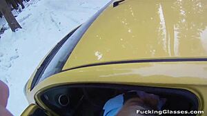 snowboarder chick rosemary moyer sucks big cock and rides it hard with shaved pussy cumshot 😈🍆💦