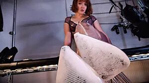 BOW DOWN TO YOUR SUPERIOR GODDESS! Follow her JERK OFF INSTRUCTIONS in this BDSM scene.