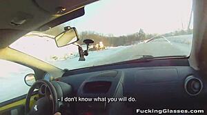 snowboarder chick rosemary moyer sucks big cock and rides it hard with shaved pussy cumshot 😈🍆💦