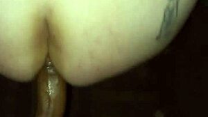 My nasty slut girlfriend loves hard anal sex with big black cock