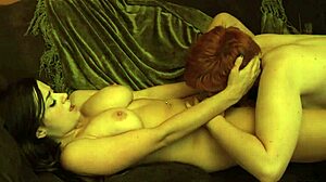 When the Car Broke Down the Brunette Helped the Busty Redhead with Her Problem Using Licking and Fingering in Lesbian Cunilingus