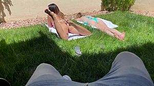 I'm home alone with my step aunt helena price, and we...