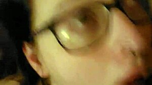 Belle is tied down for throat use