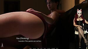 golden boy cums hard inside wet milf pussy during cosplay game with stockings and fingering