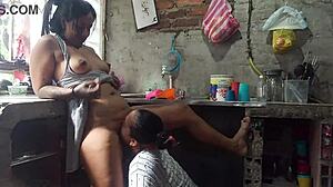 Amateur lesbians lick big ass pussy in homemade oral cunilingus with fingering orgasm as prostitute girlfriend