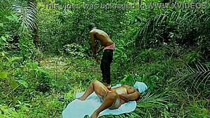 new porn king takes amateur bbw goddess for hardcore fucking in the bush