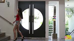 Red haired kinky lesbian enjoying at the pool while her girlfriend is fingering pussy, do you like face sitting?