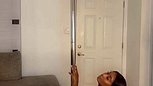 Ebony girl shows off her wet fat ass in petite style.