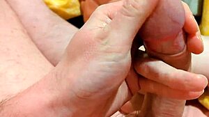 hey, check this big wet cock play in bed! 💦🛏️