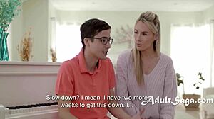 The piano blues gone with teachers boobs as blonde milf cheats with young fat student in curvy fetish fantasy.