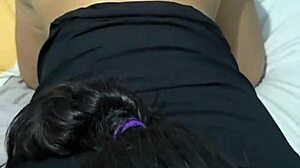 blowjob from my stepsister in the bedroom, she's a sexy latina with big tits and ass slappin' that small waist 😏