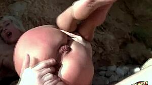 Feeling Pervy on the Beach Makes the Blonde Want to Deepthroat and Try Out Anal