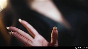 Bold Lesbian Mind Control Turns Cute Blonde Ashby into Sex Slave for Brunette Vampire with Wet Pussy Licking and Face Sitting