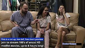 dr tampa, what's up with angel santanas 2022 checkup in glasses jeans latex gloves?