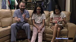 dr tampa, what's up with angel santanas 2022 checkup in glasses jeans latex gloves?