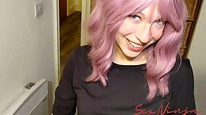 step-mom catches me sniffing her panties, now what? 😏 leads to anal creampie in doggystyle.