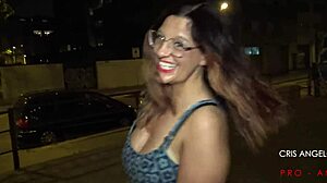 brunette milf lya lips gives cris angelo intense pov girlfriend experience fuck in barcelona backstage