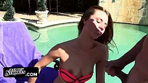 Lusty stepbro fucks his two pretty stepsis in missionary and with barefoot fun.