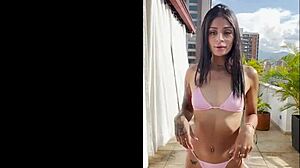 Breiny zoe suggests asshole fucked and gape for latina colombian casting with interracial creampie from monster cock in homemade interview.