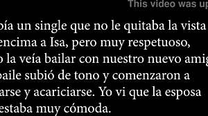 Isa con un amigo soltero? What happens in this amateur latina swingers homemade exhibitionist session?
