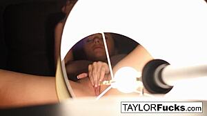 Wow, check out Taylor Vixen stripping nude and masturbating her pussy wildly in that hotel room!