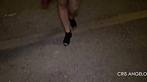 brunette milf lya lips gives cris angelo intense pov girlfriend experience fuck in barcelona backstage