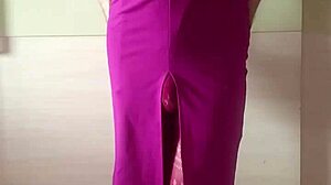 Misr4 Teases In Close-Up Burgundy Lingerie