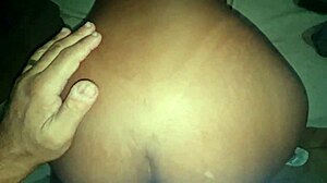 leo ogro focuses on anal action with the amateur milf bent over in doggystyle. her natural tits bounce during the orgasm.