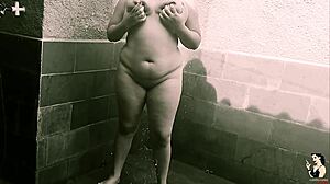 Trailer - Lays Lopes Takes Refreshing Morning Shower Turning into Solo Anal Masturbation with Gaping Big Ass