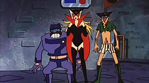 This compilation features blonde Doronjo in various nude scenes with big tits, showcasing her in different erotic poses and moments.