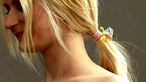 Beautiful European girl shines in her first scene