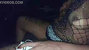 mulher de corno slut fucks everyone at liberal club, then exhibits for app driver in outdoor car voyeur fetish.