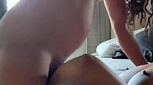 Ghetto ebony gives sloppy deepthroat to big black cock with cum in mouth