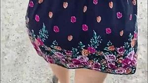 Harassing Mature Woman With Big Butt In Skirt On Streets Of Lima Peru