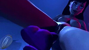 Night-Time Giantess Explores Anal Vore With Huge Insertions In A Tall Cartoon Fetish Scene