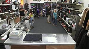 Intense Babe Has Sex in Shop with Wet Pussy and Seduction