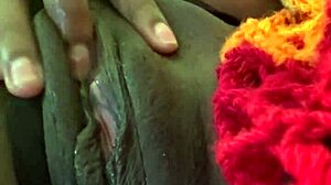 Homemade amateur wap ebony cums easy squirt solo then dildo with big ass and clit