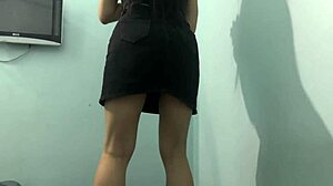 College Girl Ass Workout With Skirt