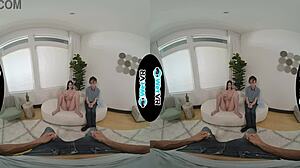 Melanie Marie Forces Boyfriend to Watch Her Ride Huge Cock for Wet Pussy Creampie