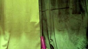 Watch as a French housewife teases with a striptease, hinting at bondage and maledom in outdoor public play