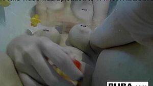 sexy nadia in bath with rubber duckies, oh man i love it