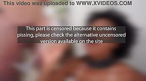 ana sasuga, your beautiful breasts ebony beauty drinks pee then takes 4 cocks in dap anal dp rimming session