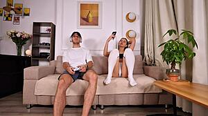 I mean, like, reality kings has Kira Noir and Lily Lou licking each other, then Ricky Johnson jumps in for this wild morning-after threesome with scissoring and cum in mouth...