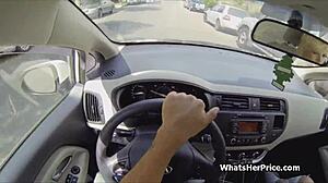 Teen amateur blonde with short hair gets picked up on the street for hardcore doggystyle fucking outdoors in homemade video for cash.