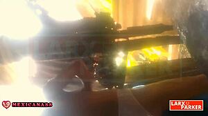 Kassandra, this beautiful young Mexican girl, dances and shows off her cute small tits and wet pussy in a casting interview for fans.