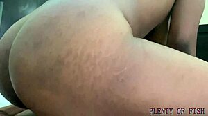 Horny Melanie stepsis sucks Niaja big black dick oiled cucumber insertion leads to banging creampie squirting orgasm.